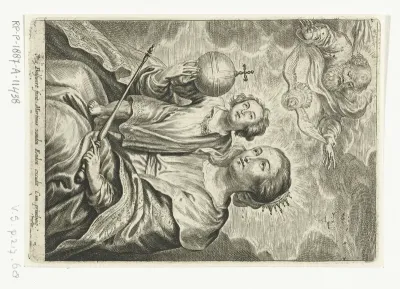 Maria met Christuskind, God de Vader en H. Geest