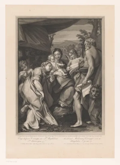 Maria met Christuskind, H. Magdalena en H. Hieronymus