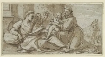 Maria met Christuskind, Johannes de Doper en H. Antonius van Padua