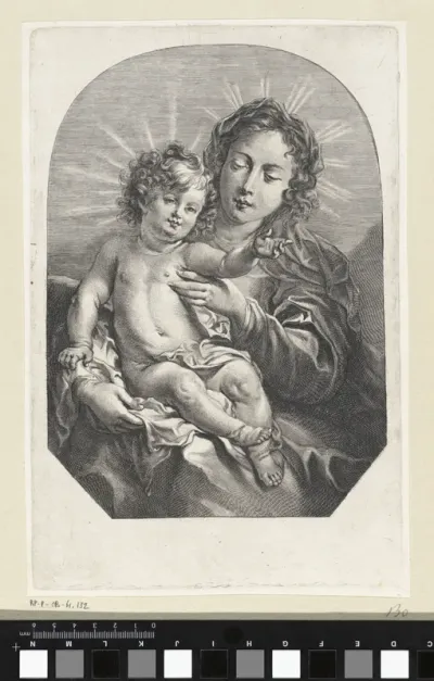 Maria met Christuskind met uitgestoken arm