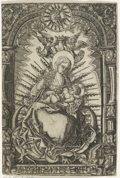 Maria met Christuskind op de maansikkel