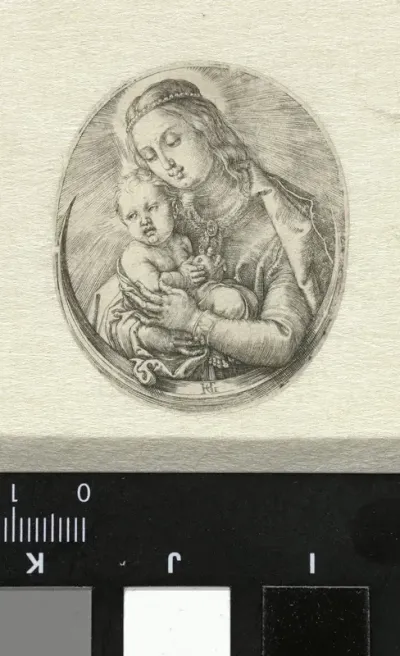 Maria met Christuskind op een halve maan