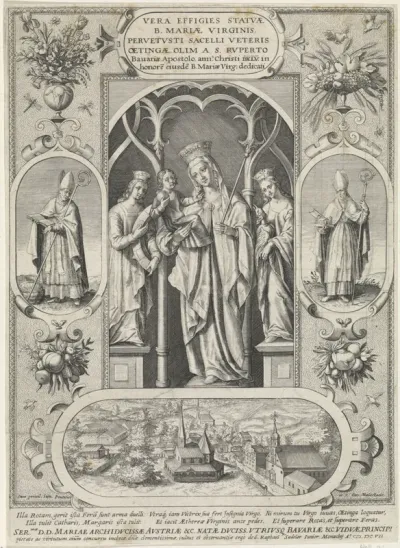 Maria met het Christuskind en de Heilige Catharina van Alexandrië en de Heilige Margaretha van Antiochië