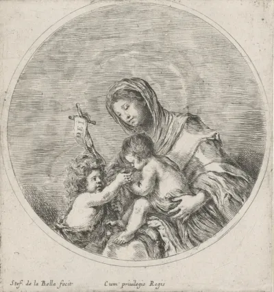 Maria met het Christuskind en de jonge Johannes de Doper