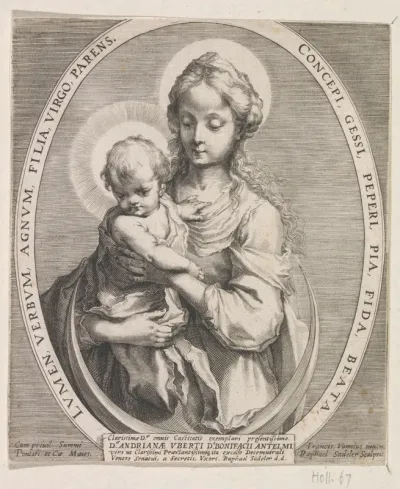 Maria met het Christuskind en de maansikkel