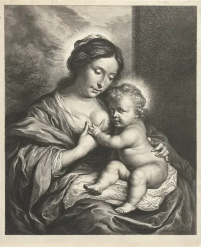 Maria met het Kind aan de borst