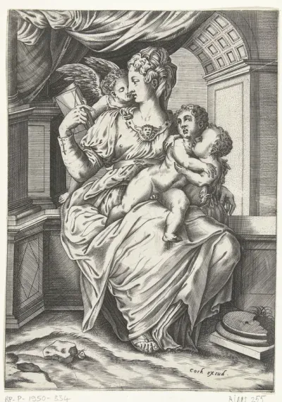 Maria met het Kind, Johannes de Doper en een engel