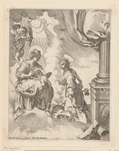 Maria met Kind en Catharina van Alexandrië