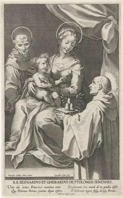 Maria met Kind en de H. Bernardus van Siena en H. Gerardus