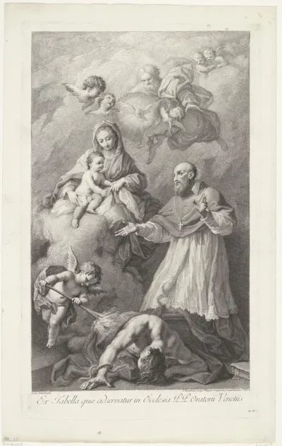 Maria met Kind en de heilige Franciscus van Sales