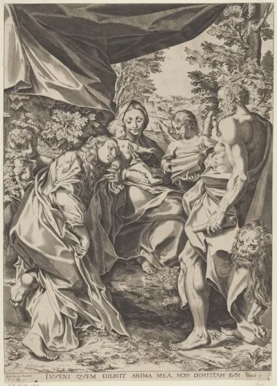 Maria met Kind en de heilige Hieronymus en Maria Magdalena