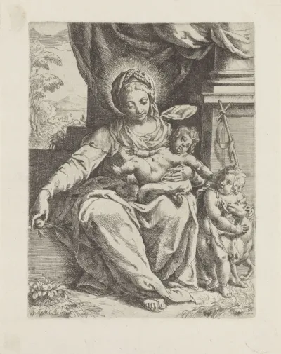 Maria met Kind en de jonge Johannes de Doper