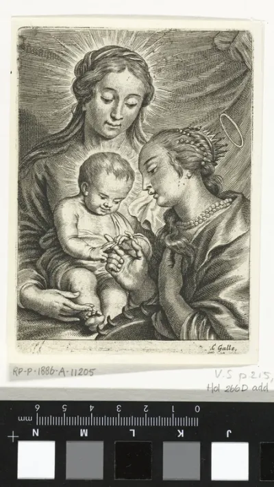 Maria met kind en heilige Catharina van Alexandrië