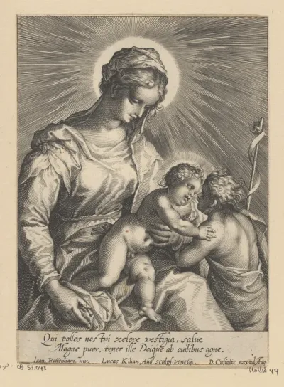 Maria met kind en Johannes de Doper