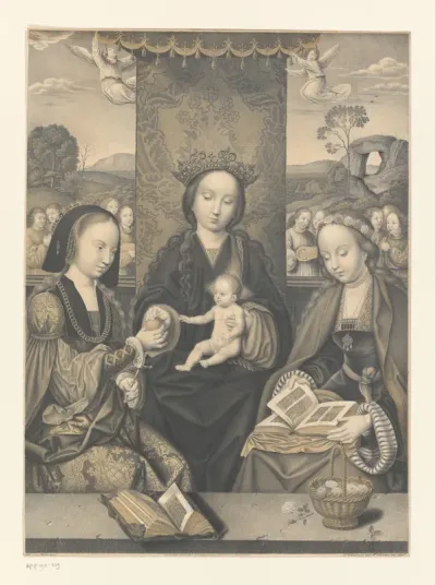 Maria met kind en twee vrouwelijke heiligen