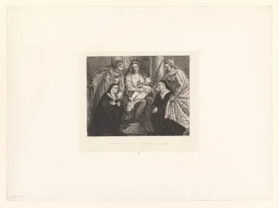 Maria met kind en vrouwelijke heiligen