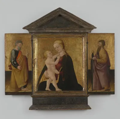 Maria met kind, H. Petrus en H. Paulus