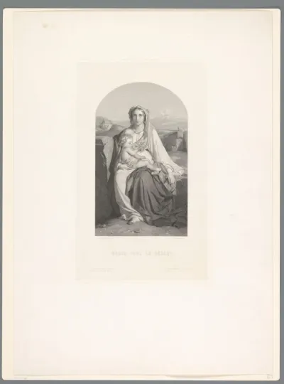 Maria met Kind in de woestijn