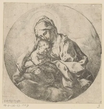 Maria met Kind in een cirkel