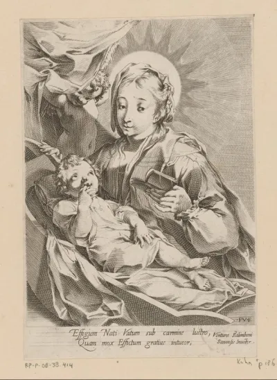 Maria met Kind in een kribbe
