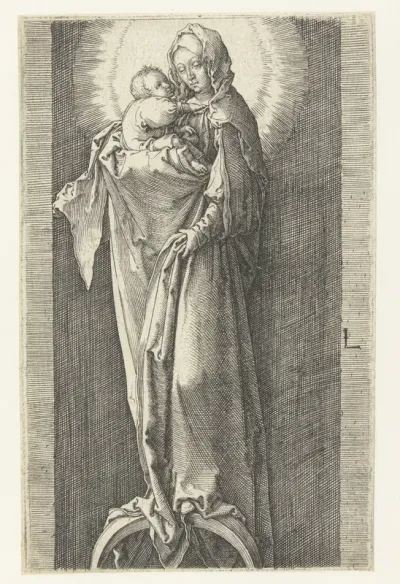 Maria met kind in een nis