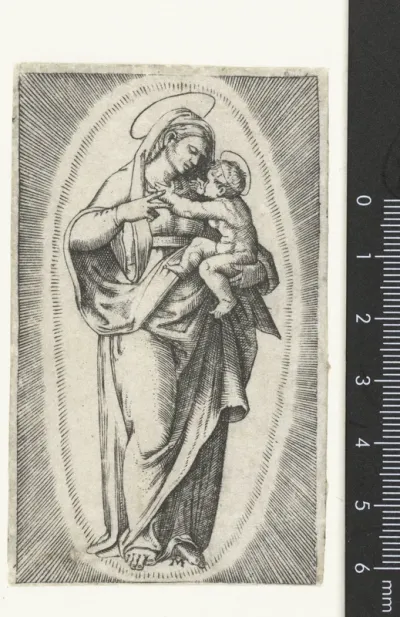 Maria met kind in stralenkrans
