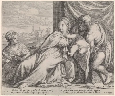 Maria met Kind, Johannes de Doper en H. Catharina