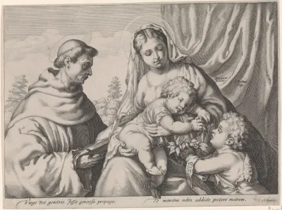 Maria met Kind, Johannes de Doper en H. Franciscus