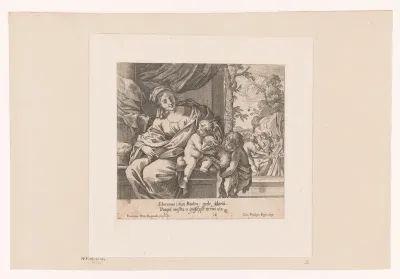 Maria met kind, Johannes de Doper en lam