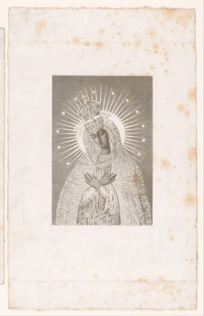 Maria met kroon en stralenkrans