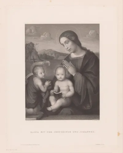Maria met lezend Kind en Johannes de Doper