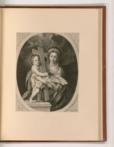 Maria mit Christuskind und Kreuz