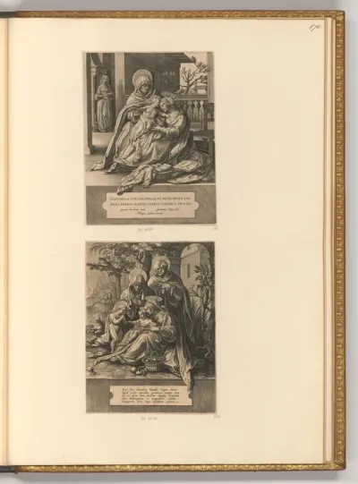 Maria mit dem Kind und der hl. Anna; Heilige Familie mit hl. Elisabeth und Johannesknaben
