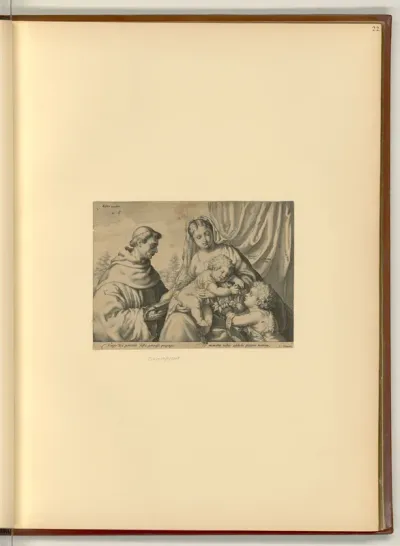 Maria mit Kind, Johannesknaben und hl. Dominikus