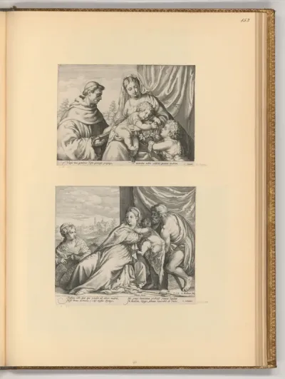 Maria mit Kind, Johannesknaben und hl. Franziskus; Maria mit Kind, Johannes der Täufer und Katharina