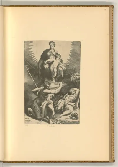 Maria mit Kind mit Johannes dem Täufer und dem hl. Hieronymus