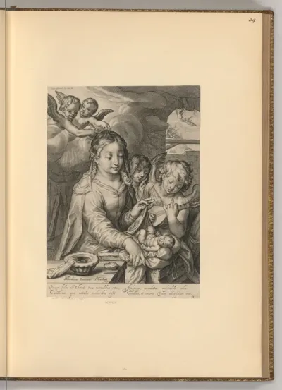 Maria mit Kind und Engeln