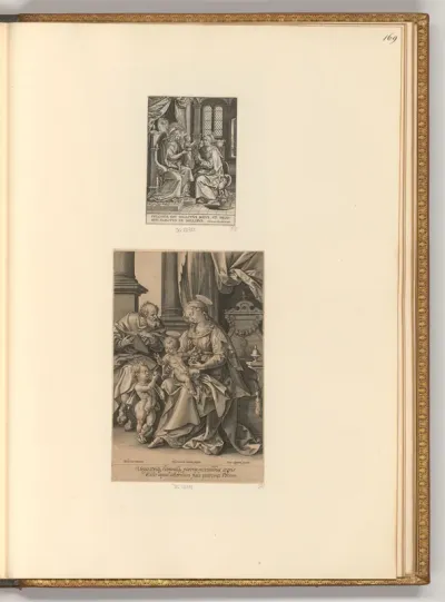 Maria mit Kind und hl. Anna; Heilige Familie mit dem Johannesknaben