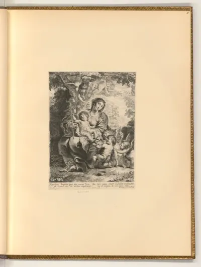 Maria mit Kind und Johannesknaben in einer Landschaft
