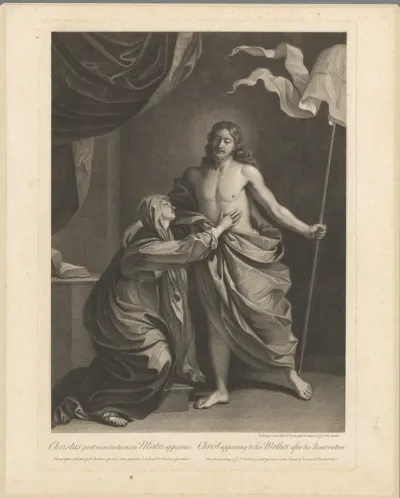 Maria omhelst de opgestane Christus