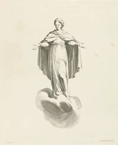 Maria op een wolk