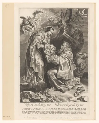 Maria overhandigt het Christuskind aan Franciscus