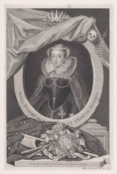 Maria Scotorv Regin et Franciae Dotaria, from "Heads of the Kings of England, and of several Famous Persons"