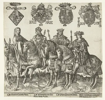 Maria van Bourgondië, Maximiliaan I, Filips de Schone en Karel V