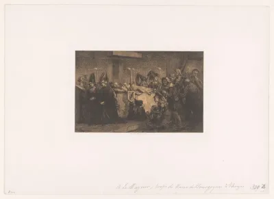 Maria van Bourgondië opgebaard in Brugge