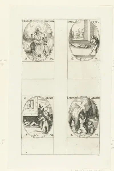 Maria van de berg Karmel, Heilige Reinhildis van Kontich, Heilige Alexius van Edessa, Heilige Arnoldus van Metz (16-18 juli)