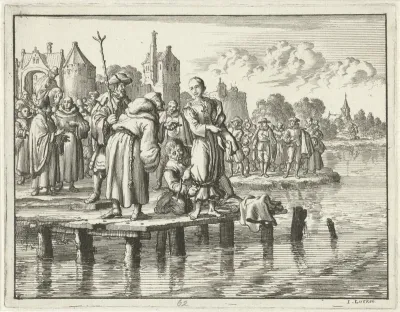 Maria van Monjou voordat ze wordt verdronken, 1551