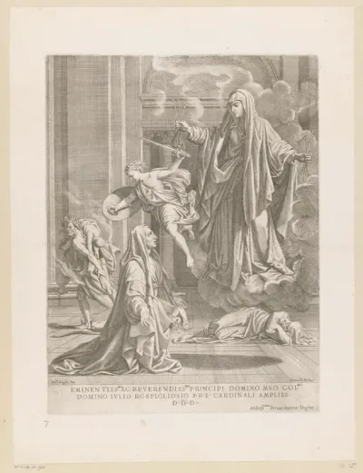 Maria verschijnt aan de heilige Francisca van Rome