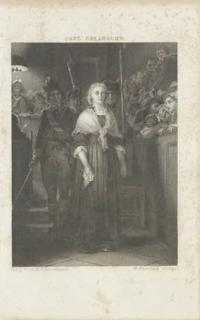 Marie Antoinette voor het revolutionaire tribunaal
