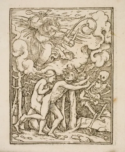 Marie Magdalene knælende ved et kors
